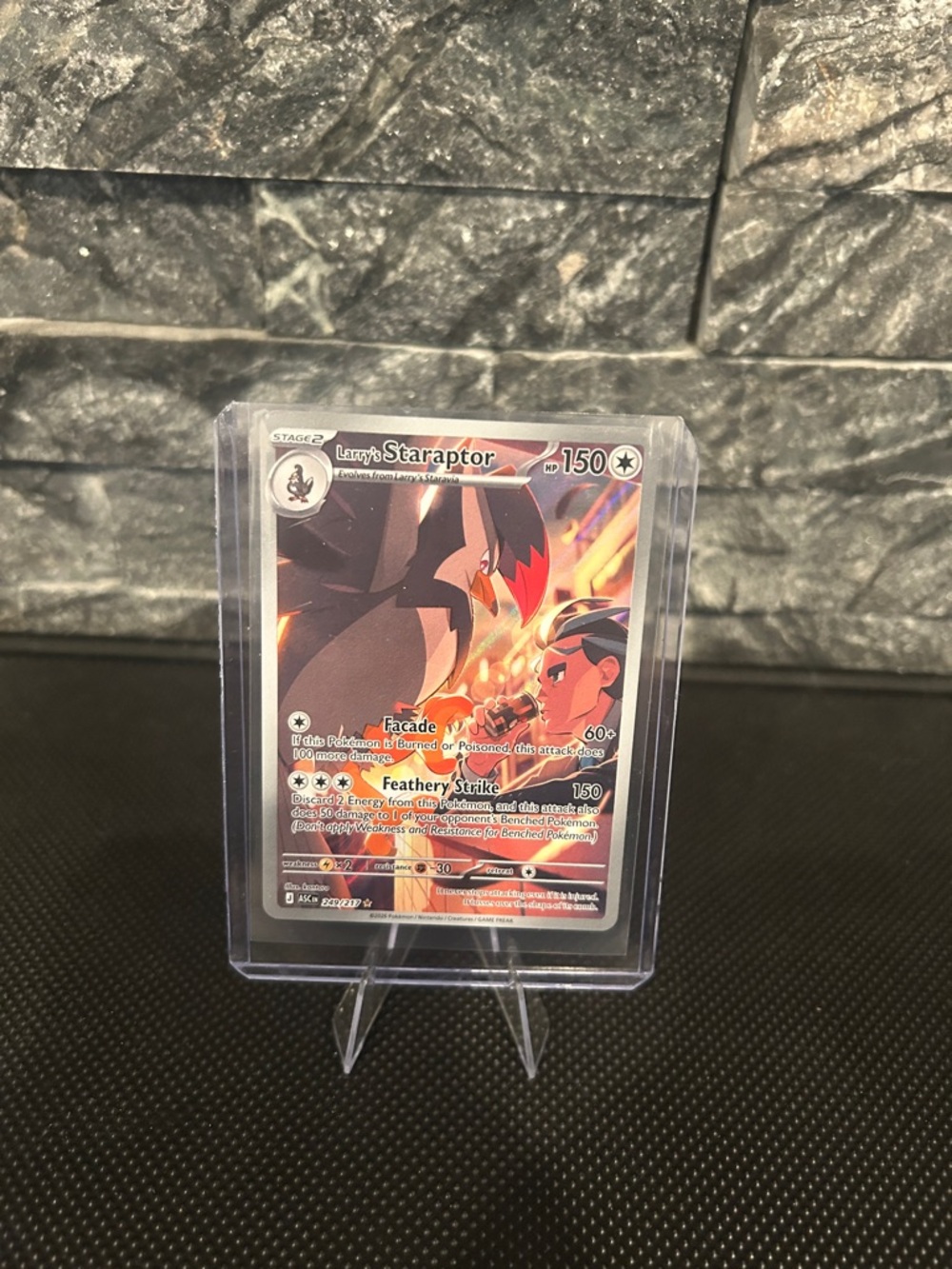 Pokemon‎ Larry’s Staraptor 249/217 illustration Rare Holo from Ascended Heroes